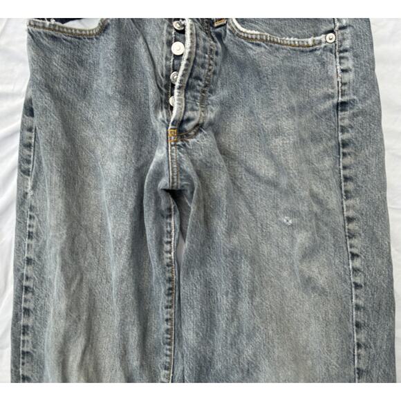 Banana Republic Distressed Black Denim Women's Jeans SIZE 8 - Picture 4 of 10